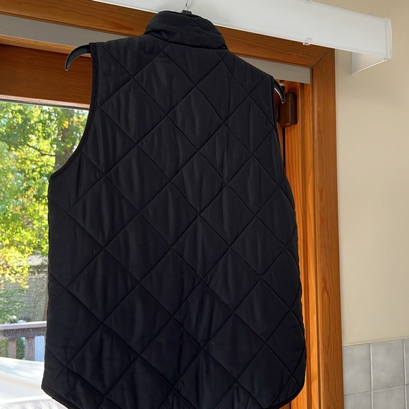 J Crew Factory Black Quilted Vest - Picture 6 of 6